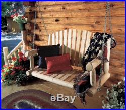 Porch Swing 4ft Rustic Cedar Garden Deck Adirondack Style Outdoor Furniture Wood
