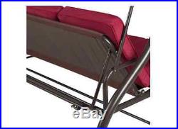 Porch Swing Bed Daybed with Canopy Patio Chair Outdoor Park 3 Seat Cushion Yard