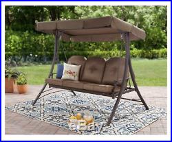 Porch Swing Bed Frame Futon 3 Outdoor Patio Cushion Canopy Glider Bench Deck