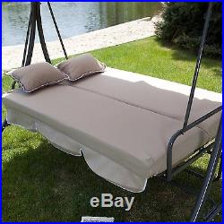 Porch Swing Bed Patio Canopy Chair Bench Hammock Hanging Pillow Outdoor Pool