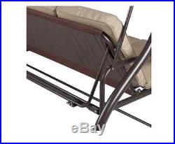 Porch Swing Bed Patio With Canopy Hammock 3 Seats Bench Deck Furniture Outdoor