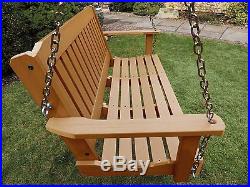 Porch Swing Bench Outdoor Patio Furniture Seat Garden Deck Hanging Hammock