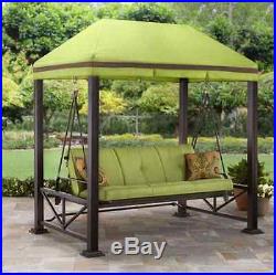 Porch Swing With Canopy Swings Bed Outdoor Patio Furniture With Cushions