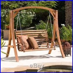 Porch Swing With Stand Patio Gliders Backyard Furniture Front Outdoor For Adults