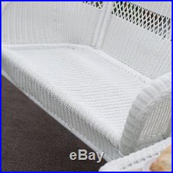 Porch Swings On Sale White Hanging Resin Wicker Coastal Furniture Patio Outdoor