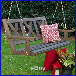 Porchgate Amish Made Haven 4ft. Red Cedar Porch Swing