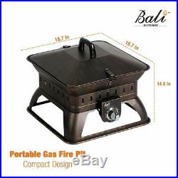 Portable Fire Pit Outdoor Patio Heater Backyard Camping Fireplace Gas Heater