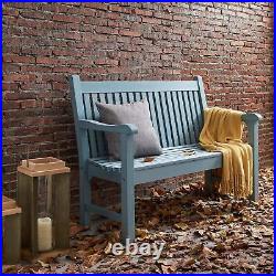 Psilvam Paito Bench Poly Lumber Outdoor Bench 2 Person Chair For Garden Backyard