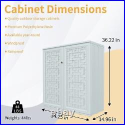 Resin HDPE Shed Outdoor Storage Cabinet Shed Plastic Tool Storage Shed