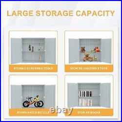 Resin HDPE Shed Outdoor Storage Cabinet Shed Plastic Tool Storage Shed