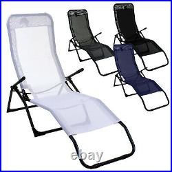 Rocker Lounger Sun Chair Recliner Outdoor Garden Furniture Folding Relaxing Seat