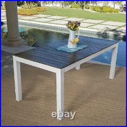 Rodanthe Outdoor Dark Brown Finished Acacia Wood Dining Table
