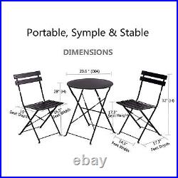 Round 2 Person 23.6 Long Bistro Set (7 Colors Available)USA