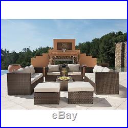 SUPERNOVA 12PC Outdoor Rattan Wicker Sofa Sectional Patio Garden Furniture Set