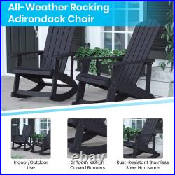 Set of 2 Marcy Classic All-Weather Poly Resin Rocking Adirondack Chairs with