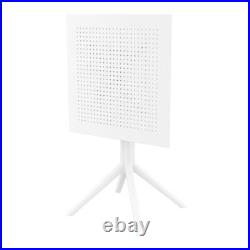 Sky Square Folding Table 24 inch White