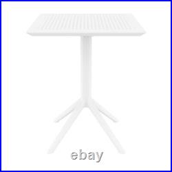 Sky Square Folding Table 24 inch White