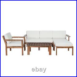 Sofa Set with A Small Table, Suitable for Gardens, Backyards, and Balconies