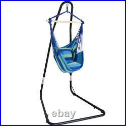 Sorbus Adjustable Hanging Hammock Chair Swing & Stand, 1 Person, 330 Pound Capa