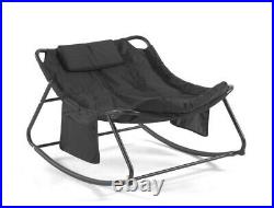 Sun Lounger Summer Garden Rocking Chair Indoor Outdoor Furniture Patio Cup Bag