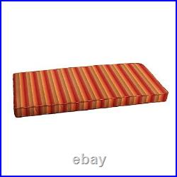 Sunbrella Red Stripe Indoor/ Outdoor Bench Cushion 37 to