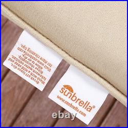 Sunbrella Red Stripe Indoor/ Outdoor Bench Cushion 37 to