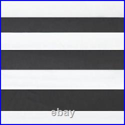 Sunnydaze 2-Person Quilted Spreader Bar Hammock & 12' Stand Black-White Stripe