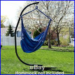 Sunnydaze Durable C-Stand for Hanging Hammock Chairs Black Powder-Coated Steel