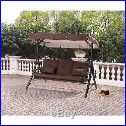 Swing Hammock Outdoor Converting Patio Canopy Seats 3 Furniture Porch Bed steel