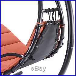 Swing Hanging Chaise Lounger Chair Arc Stand Air Porch Hammock Chair garden
