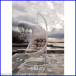 Swing Hanging Outdoor Cradle Chair Patio Rattan Garden Deck Furniture Egg Wicker