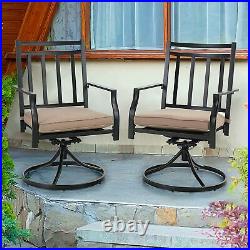 Swivel Chairs 2PC Patio Dining Rocker Chair with Cushion Rocking Patio Furniture