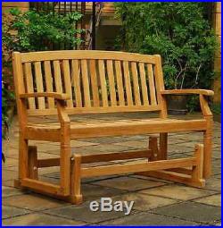 Teak Patio Furniture Best Wooden Outdoor Porch Swing Glider Garden Bench