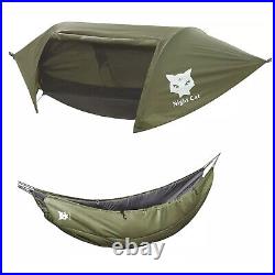 Tent Hammock Bed 3 in 1 With Mosquito Net Rain Fly For Hiking Camping Waterproof