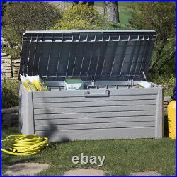 Toomax Florida Deck Storage Box Bench for Furniture, 145 Gallon (Grey)(Open Box)