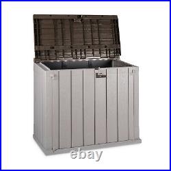 Toomax Stora Way All Weather Outdoor 4.25' x 2.5' Storage Shed Cabinet, Taupe