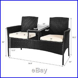 Topbuy Outdoor Rattan Furniture Wicker Patio Conversation Chair