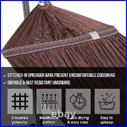 Tranquillo 30s Setup Adjustable Hammock Stand Hammock Net Inhouse, Outdoor Brown