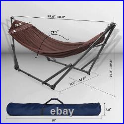 Tranquillo 30s Setup Adjustable Hammock Stand Hammock Net Inhouse, Outdoor Brown