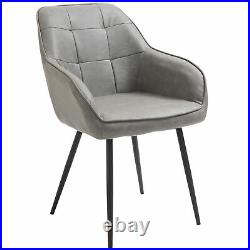 Tube Shaped Dining Chair Accent Seat with Ergonomic Backrest and Armrests