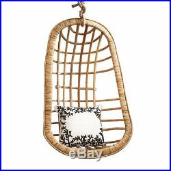 Two's Company Hanging Rattan Chair (includes hanging rope & clamp)