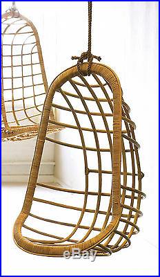 Two's Company Hanging Rattan Chair (includes hanging rope & clamp)