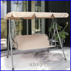 VILOBOS 3 Seater Patio Swing Chair Outdoor Canopy Lounge Hammock Garden Bench