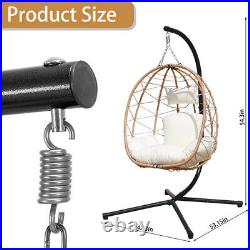 VIXLON Hanging Egg Swing Chair withStand Hammock Patio Chair Cushion Outdoor