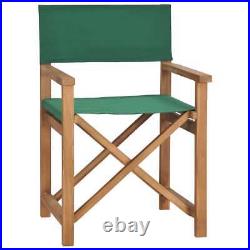 VidaXL Director's Chair Solid Teak Wood Green New