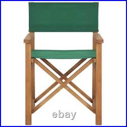 VidaXL Director's Chair Solid Teak Wood Green New