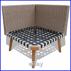 VidaXL Garden Sofa Set 13 Piece Poly Rattan Gray Outdoor Patio Furniture Seat