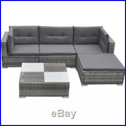 VidaXL Garden Sofa Set 14 Piece Rattan Wicker Patio Outdoor Lounging Furniture