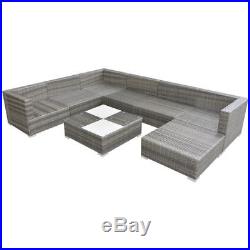 VidaXL Garden Sofa Set 24 Piece Rattan Wicker Patio Outdoor Lounging Furniture