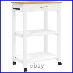 VidaXL Kitchen Trolley MONZA 23.6x15.7x35.4 Solid Wood Pine